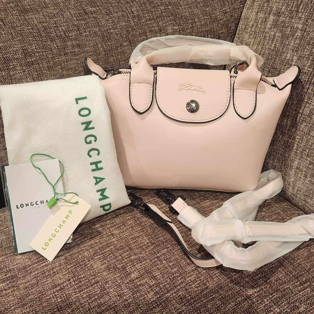 Extra Small Le Pliage Leather Top Handle Bag NWOT